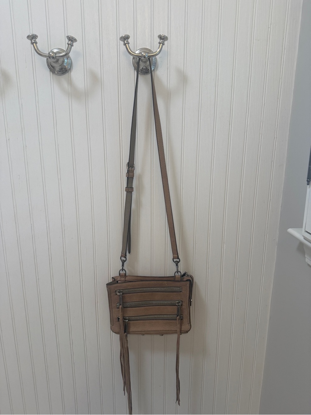 Rebecca Minkoff Taupe Leather Crossbody